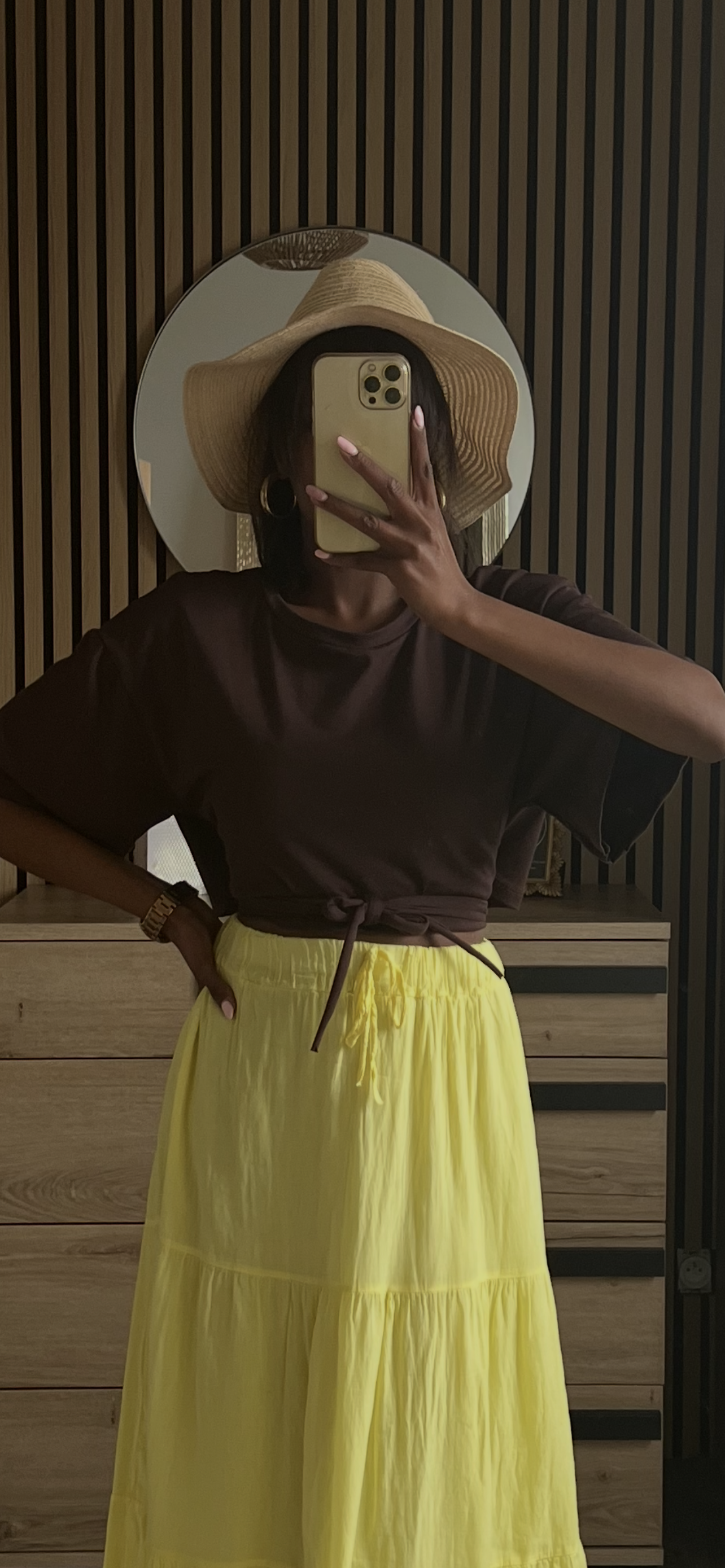 T-shirt Essentiel Marron