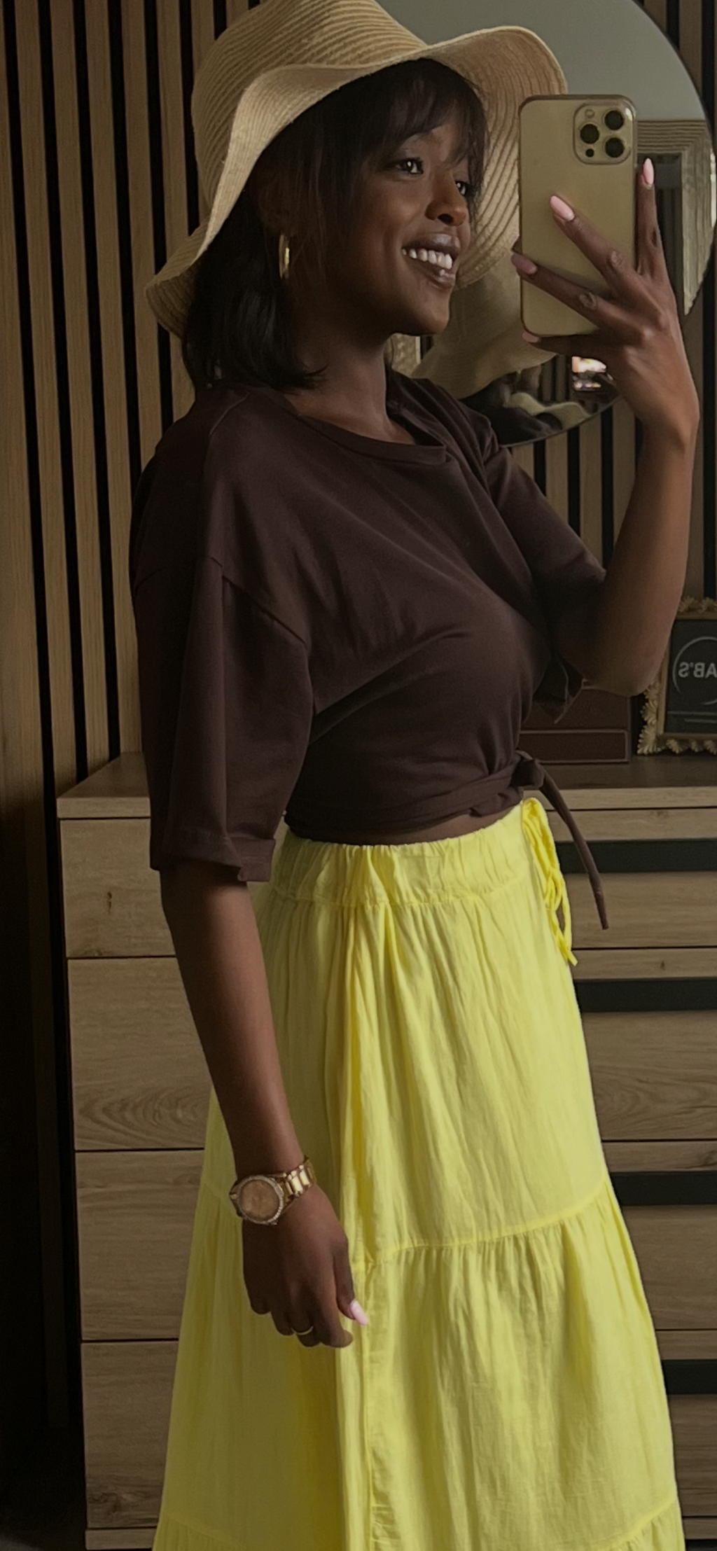 T-shirt Essentiel Marron