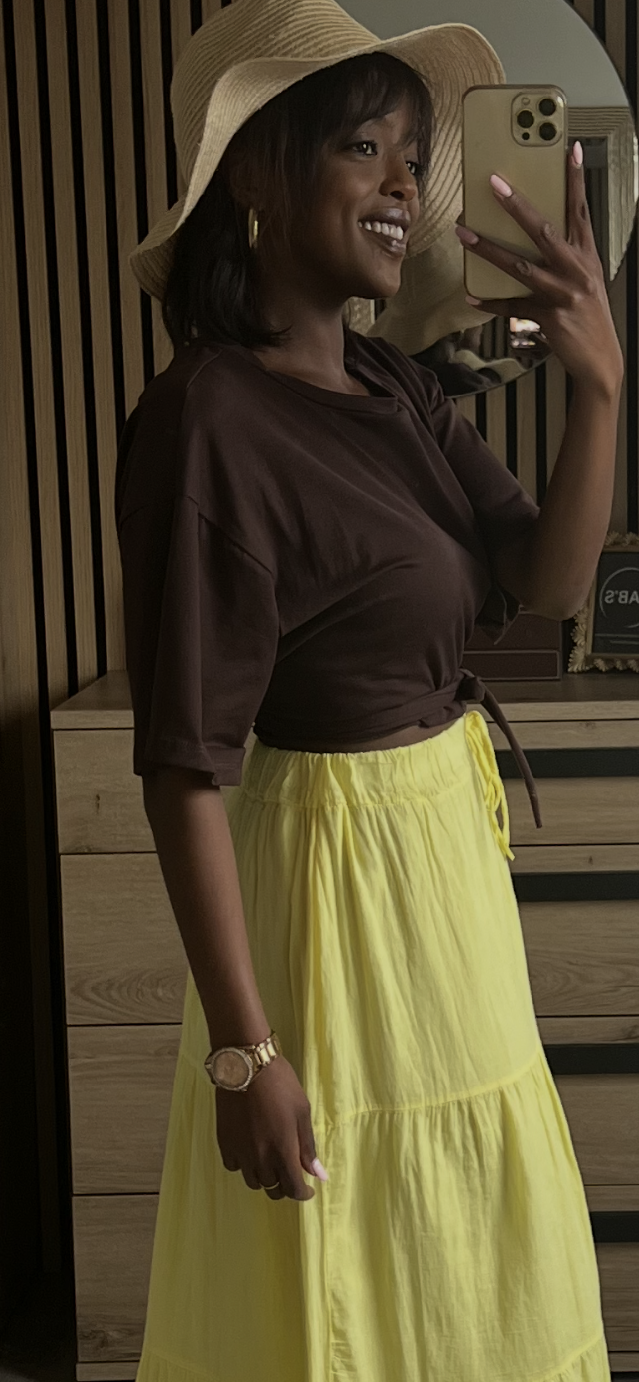 T-shirt Essentiel Marron